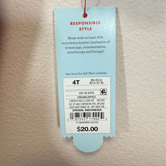 NWT Toddler Girls Cat & Jack Christmas Holiday Winter Fall Dress Plaid 4T - Picture 3 of 4